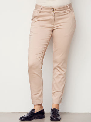 I SAY Isay Chino Pant Pants 117 Dark Sand