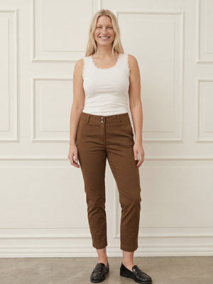 I SAY Isay Chino Pant Pants 314 Toffee
