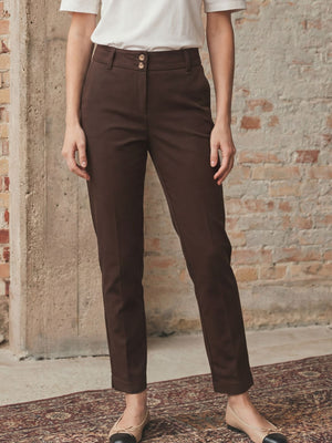 I SAY Isay Chino Pant Pants 356 Dark brown