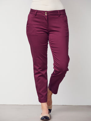 I SAY Isay Chino Pant Pants 434 Wine