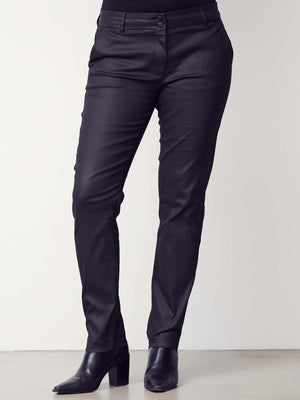 I SAY Isay Coated Pant Pants 900 Black
