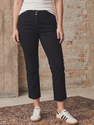 I SAY Isay Highwaist Chino Pants 900 Black