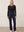 I SAY Isay Long Highwaist Chino Pants 640 Navy
