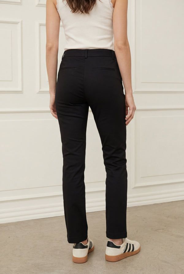 I SAY Isay Long Highwaist Chino Pants 900 Black