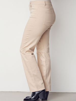 I SAY  Isay Long Straight Pant Pants 112 Sand