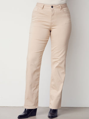 I SAY  Isay Long Straight Pant Pants 112 Sand