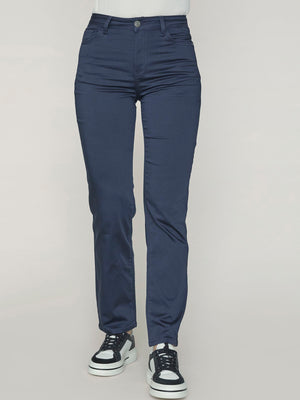 I SAY  Isay Long Straight Pant Pants 640 Navy