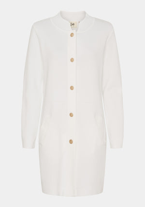 I SAY Jena Button Cardigan Knitwear 101 Broken White