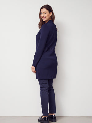 I SAY Jena Button Cardigan Knitwear 640 Navy