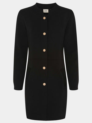 I SAY Jena Button Cardigan Knitwear 900 Black