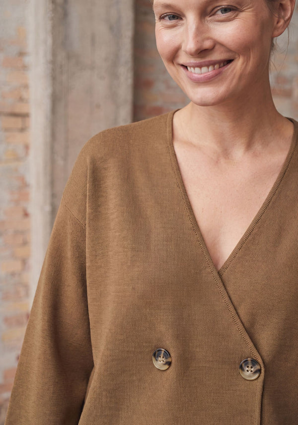 I SAY Jena Cardigan Knitwear 102 Camel