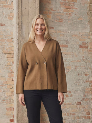I SAY Jena Cardigan Knitwear 102 Camel