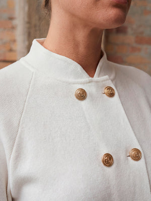 I SAY Jena Poncho Blouse Knitwear 101 Broken White