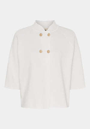 I SAY Jena Poncho Blouse Knitwear 101 Broken White