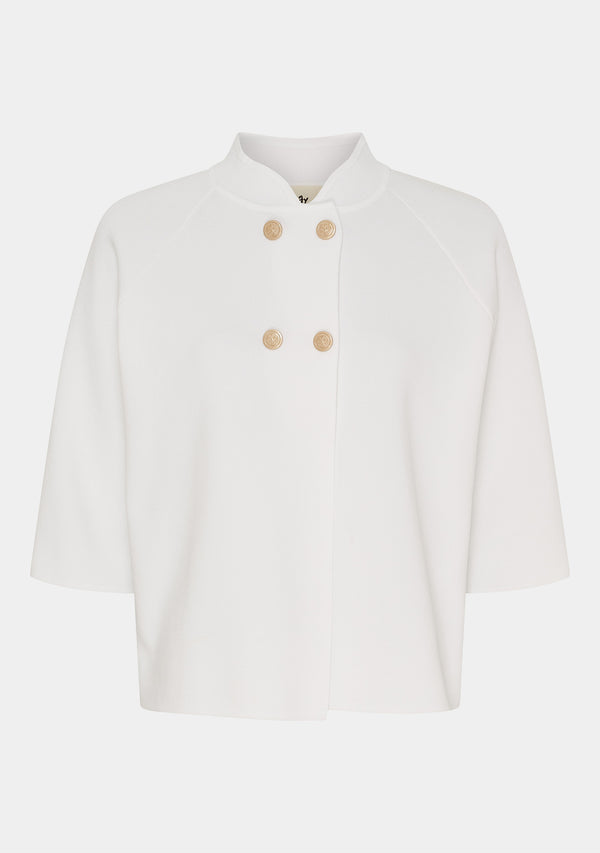 I SAY Jena Poncho Blouse Knitwear 101 Broken White