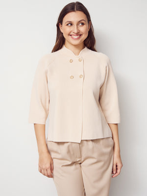 I SAY Jena Poncho Blouse Knitwear 112 Sand