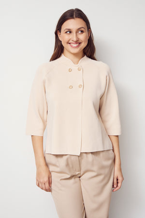 I SAY Jena Poncho Blouse Knitwear 112 Sand