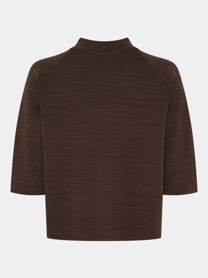 I SAY Jena Poncho Blouse Knitwear 890 Khaki Melange