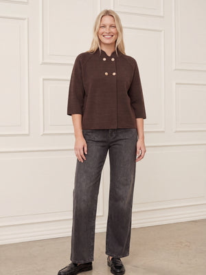 I SAY Jena Poncho Blouse Knitwear 890 Khaki Melange