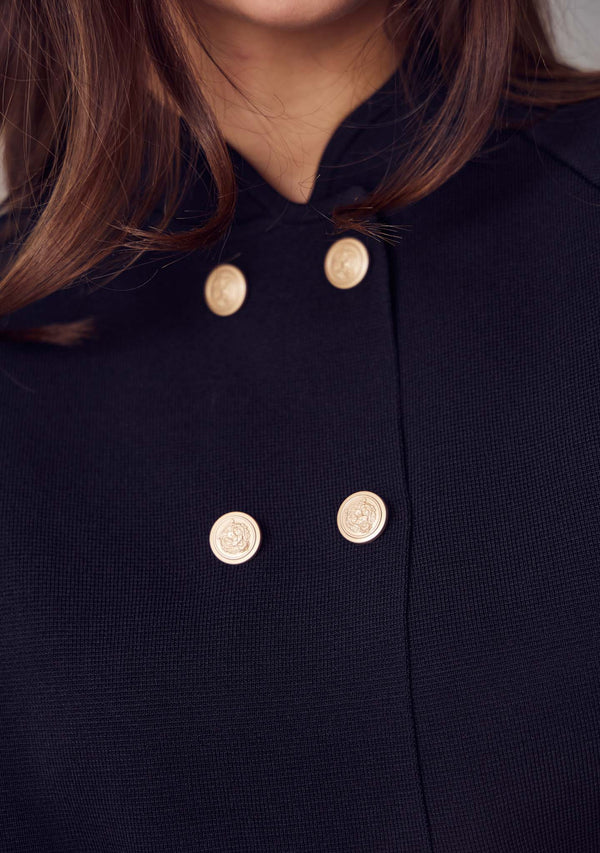 I SAY Jena Poncho Blouse Knitwear 900 Black