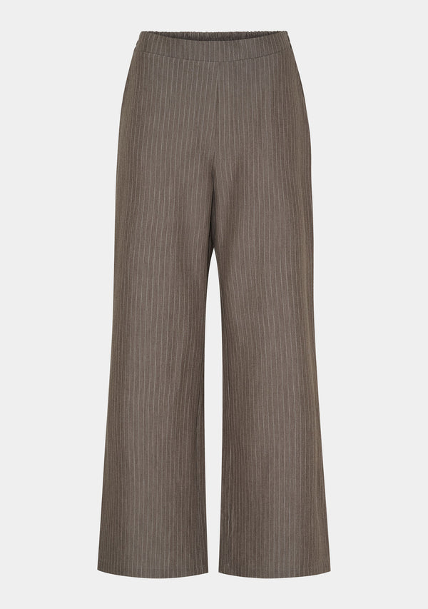 I SAY Jessi Basic Pant Pants H64 Taupe Pinstripe