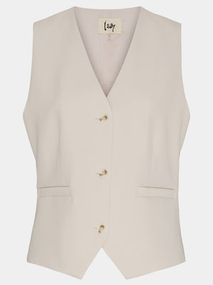 I SAY Josia Waistcoat Vest 129 Winter White