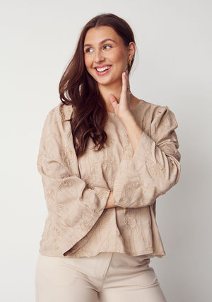 I SAY Juna Blouse Blouses 117 Dark Sand