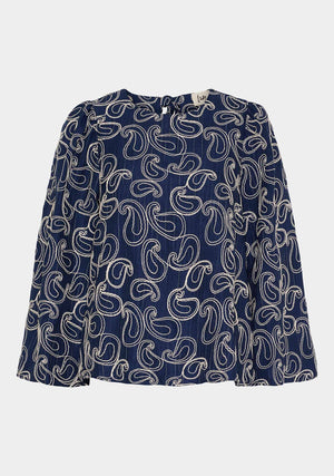 I SAY Juna New Blouse Blouses 602 Blue