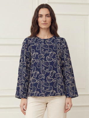 I SAY Juna New Blouse Blouses 602 Blue