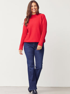 I SAY Kaddy Knit Pullover Knitwear 404 Red
