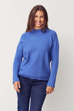 I SAY Kaddy Knit Pullover Knitwear 602 Blue