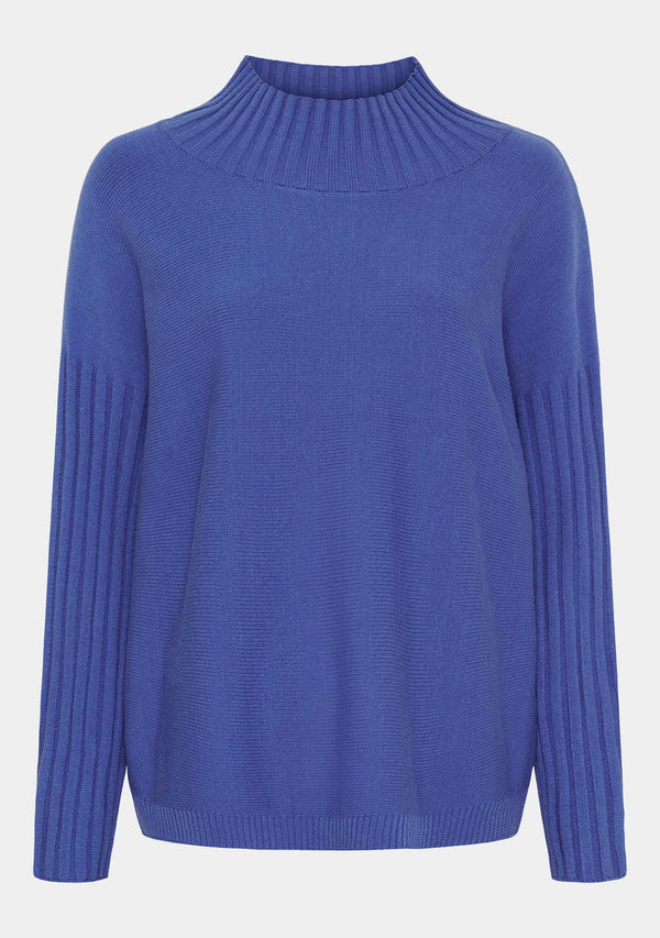 I SAY Kaddy Knit Pullover Knitwear 602 Blue