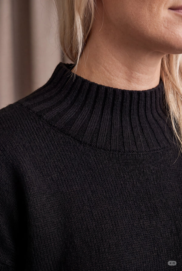 I SAY Kaddy Knit Pullover Knitwear 900 Black