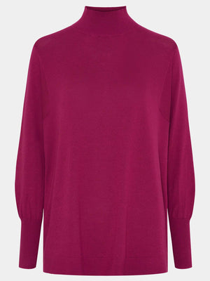 I SAY Katinka Knit Pullover Knitwear 536 Cerise