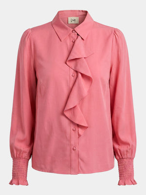 I SAY Konnie Flounce Shirt Shirts 529 Warm Pink