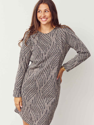 I SAY Krista Dress Dresses N08 Jaquard Melange