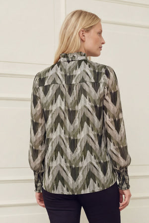 I SAY Kuna Blouse Blouses N11 Khaki ZigZag