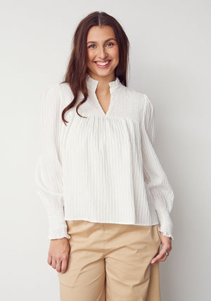 I SAY Lea Blouse Blouses 101 Broken White