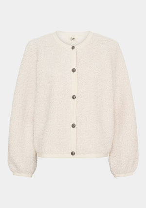I SAY Leone Jacket Knitwear 101 Broken White