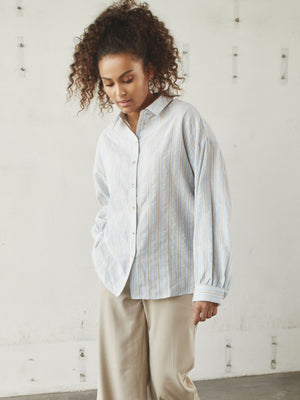 I SAY Liane Shirt Shirts B84 Light Blue Stripe