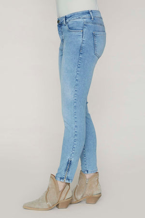 I SAY Lido Zip Jeans Pants 674 Light Denim