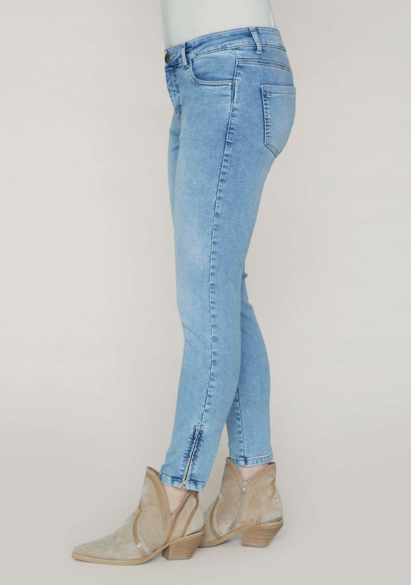 I SAY Lido Zip Jeans Pants 674 Light Denim