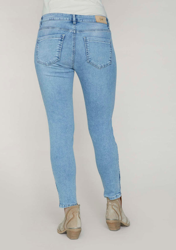 I SAY Lido Zip Jeans Pants 674 Light Denim