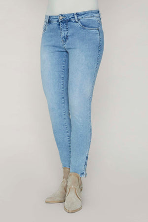 I SAY Lido Zip Jeans Pants 674 Light Denim