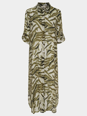 I SAY Lotta Shirt Dress Dresses N49 Khaki Flow