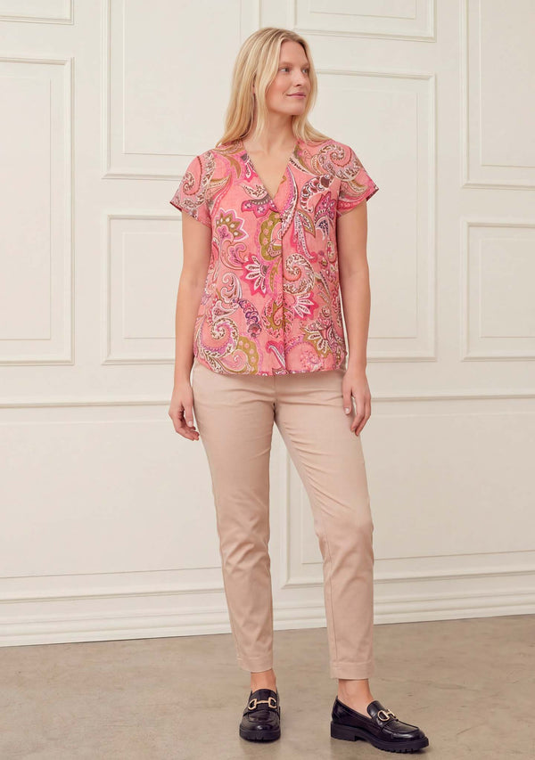 I SAY Lotta Top Tops N14 Rose Paisley