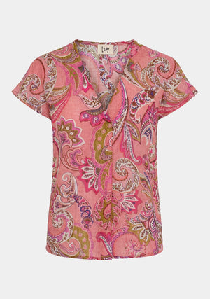 I SAY Lotta Top Tops N14 Rose Paisley