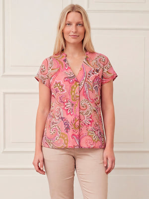 I SAY Lotta Top Tops N14 Rose Paisley