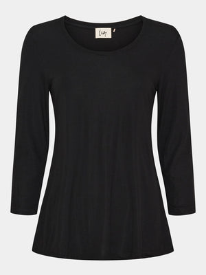 I SAY Louis 3/4 Sleeve Blouse Blouses 900 Black