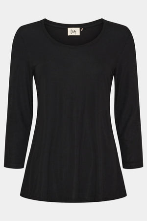 I SAY Louis 3/4 Sleeve Blouse Blouses 900 Black